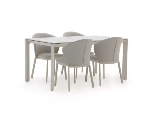 Bellagio San Lupo/Sestino 160cm dining tuinset 5-delig