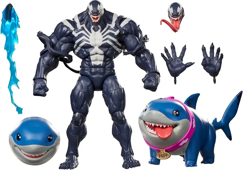 Marvel Legends Series Marvel Rivals Venom & Jeff the Land Shark, Video Game -Inspired Collectible 6-Inch Action Figures