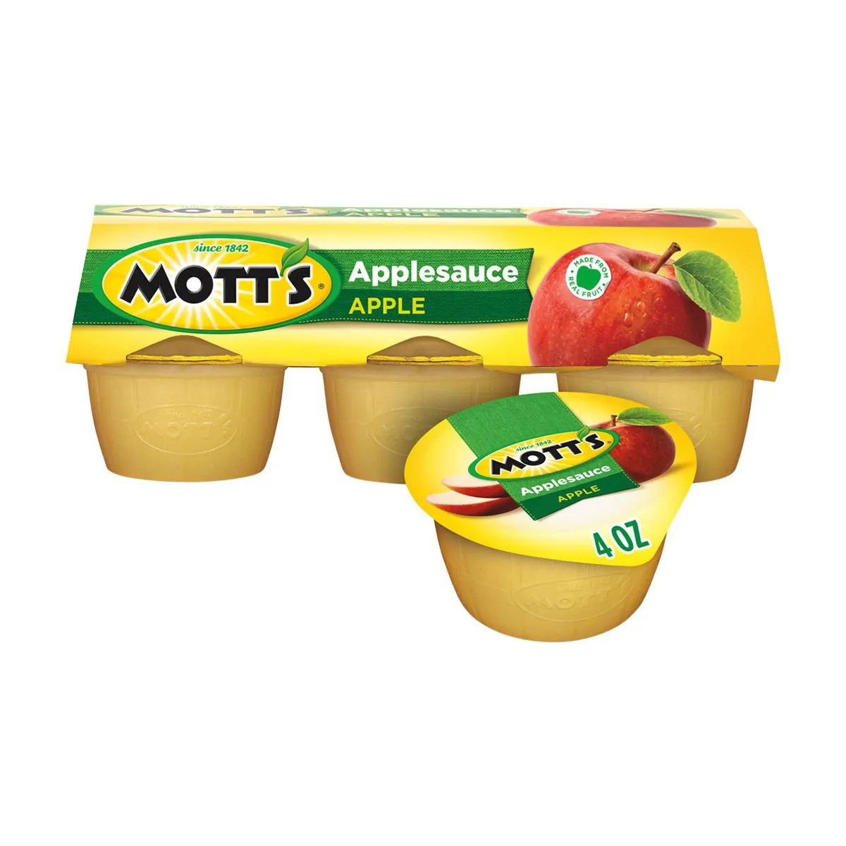 Mott's Applesauce, 4 oz cups, 6 ct