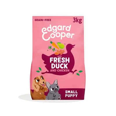 Edgard & Cooper Small Puppy Canard et poulet sans céréales