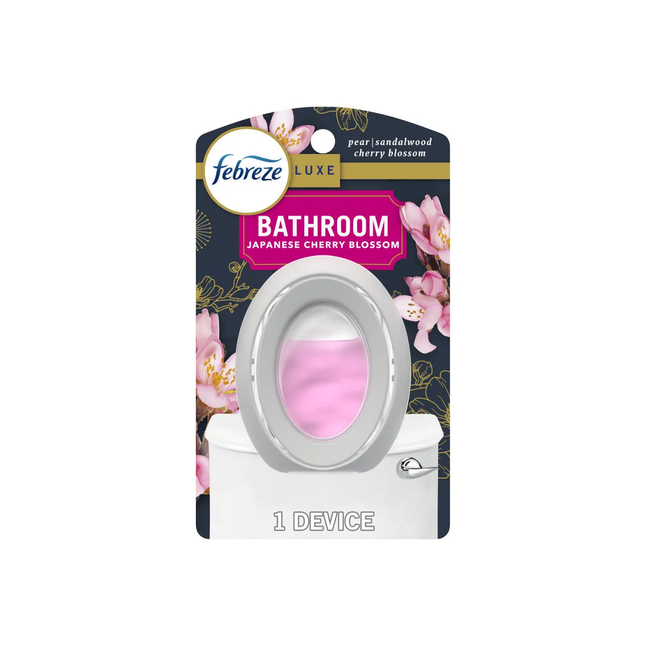 Febreze BATH Air Freshener, Odor-Fighting, Japanese Cherry Blossom Scent, 1 Count