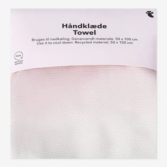 Towl with sea shells - 50x100 cm