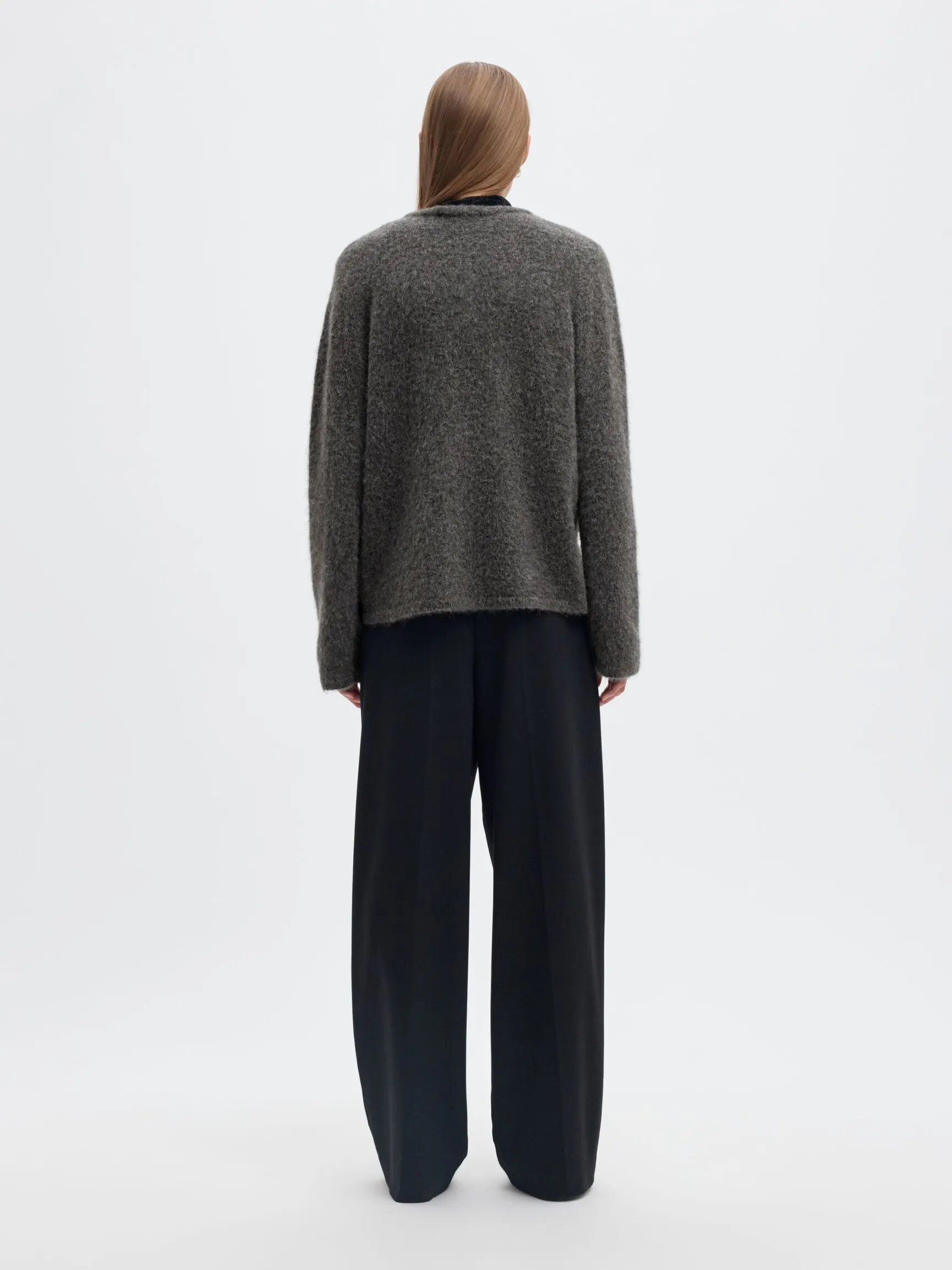 ULLBLANDING STRIKKET PULLOVER