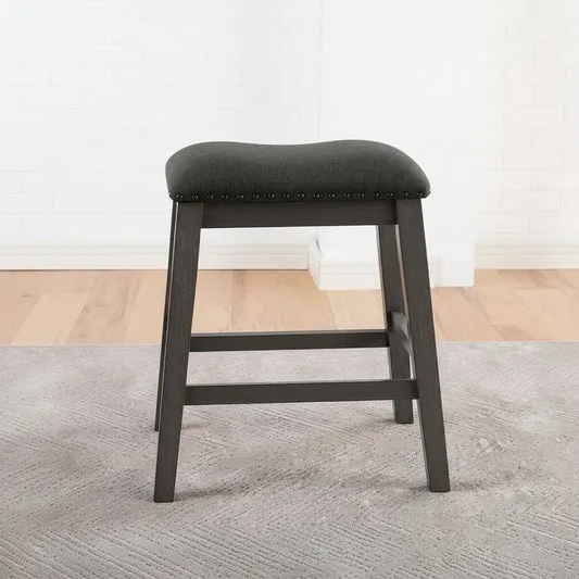 Lana Counter Height Stool (1-Piece) by Furniture of America - Black