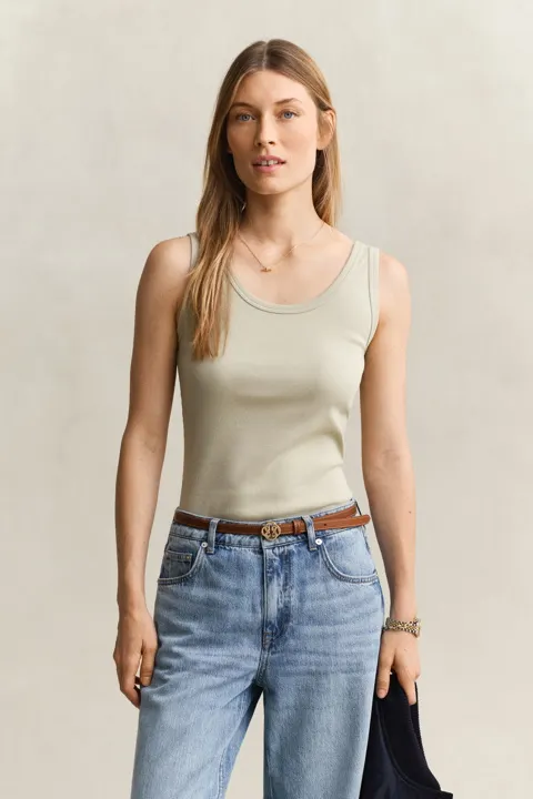 Ribbestrikket singlet