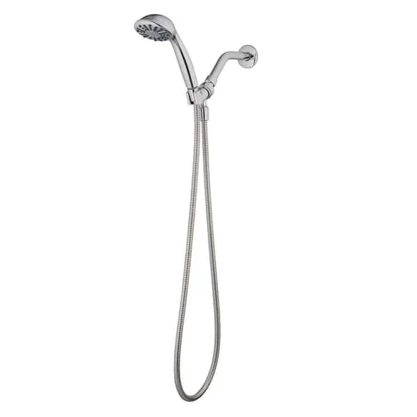 Glacier Bay 1-Spray Wall Mount Handheld Shower Head 1.8 GPM in Chrome