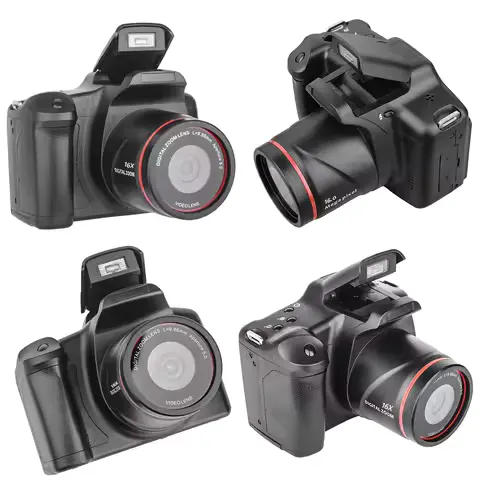 1080P 16MP Digital Camera 16X Zoom Camcorder with 2.4 Inch LCD Screen Video Recorder for Photography and Video