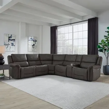 Carlin Fabric Power Reclining Sectional with Power Headrests