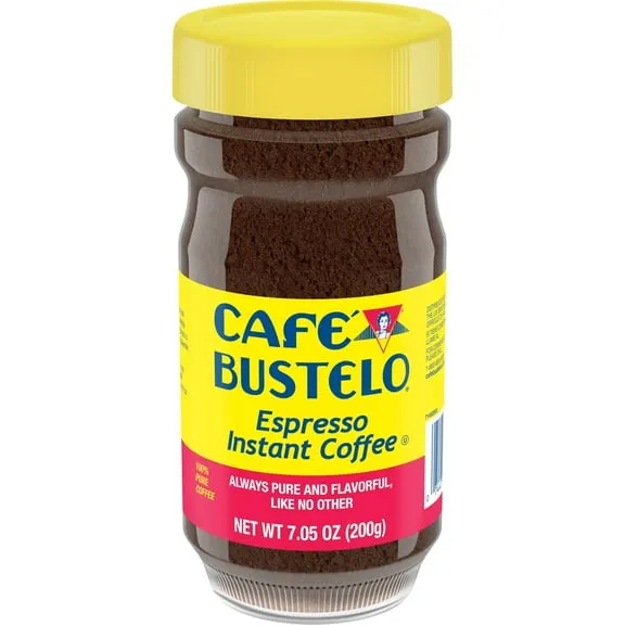 Cafe Bustelo, Espresso Style, Dark Roast Instant Coffee, 7.05 oz Jar $8.32 $1.18/oz