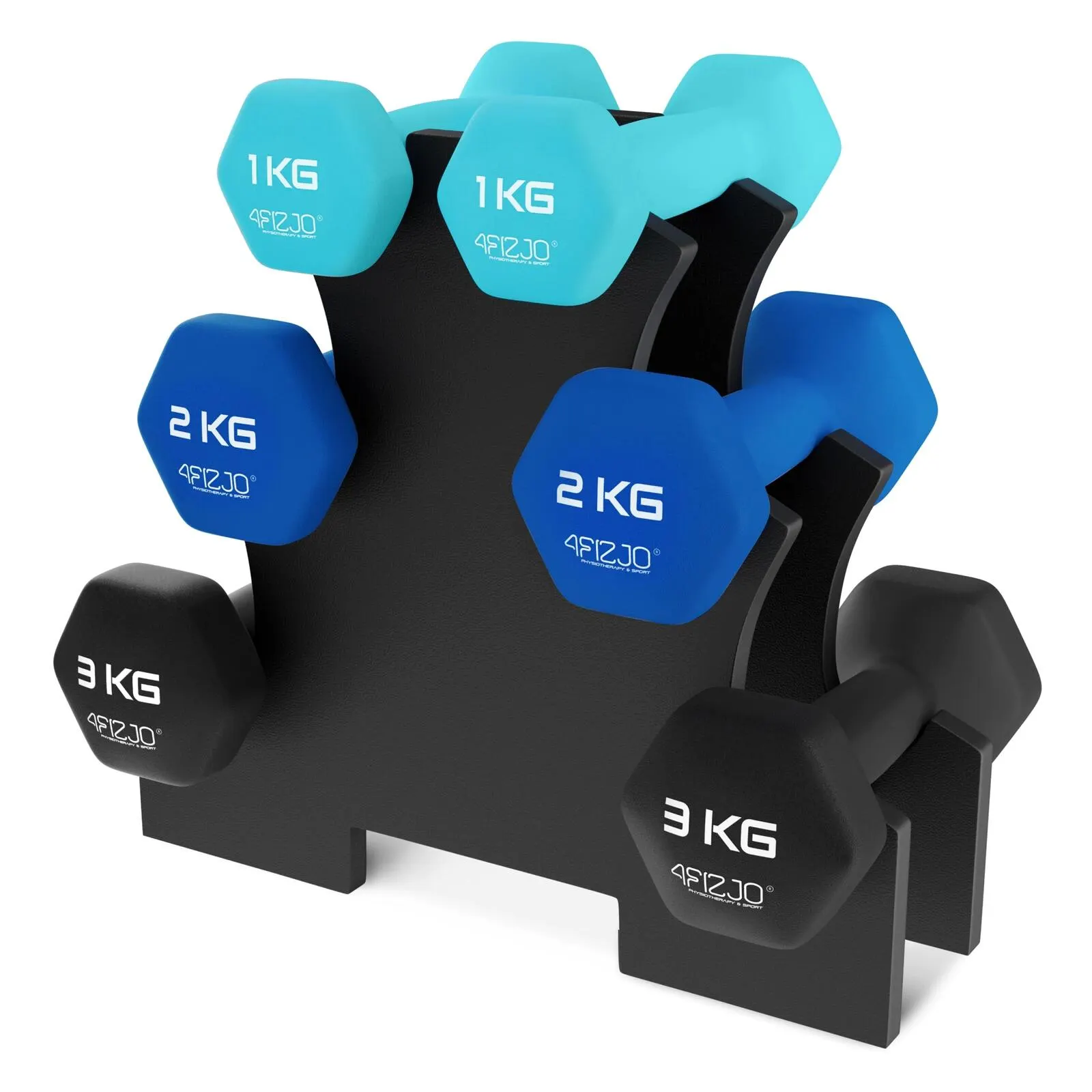 4FIZJO Jednoruční činky 4FIZJO sada 12 kg