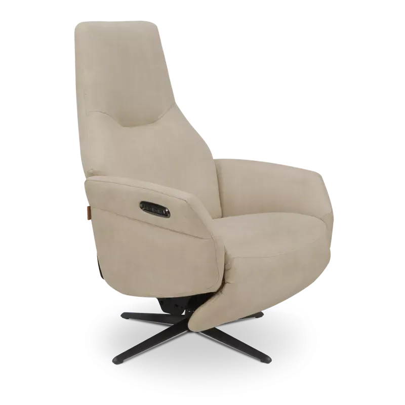 Relaxfauteuil (elektrisch/zwart) Opera - Microleder Oxx Shell