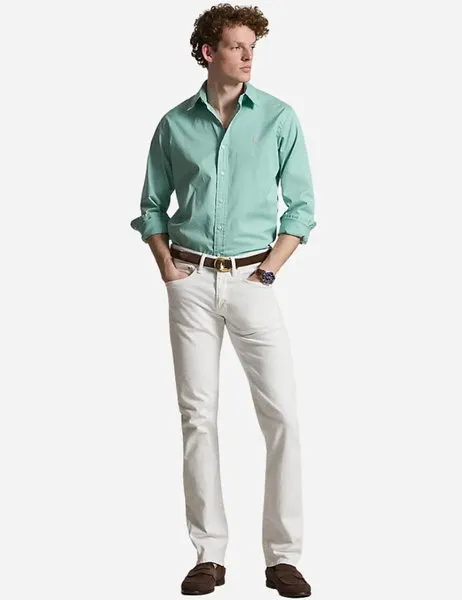 Custom Fit Featherweight Twill Shirt Celadon
