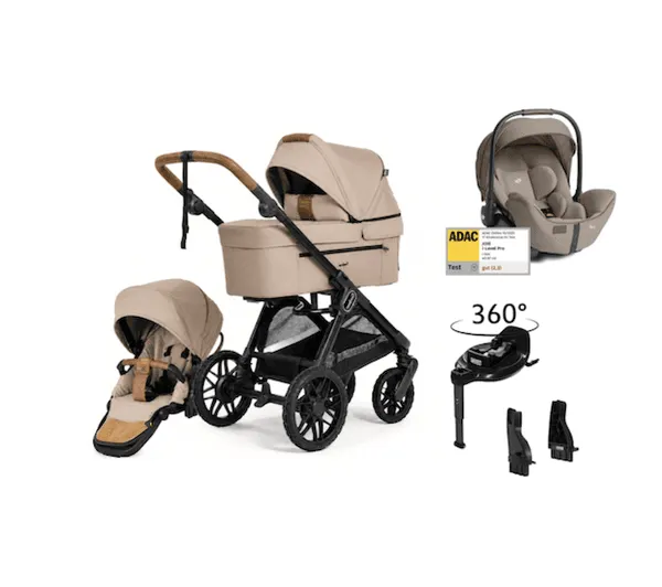 Emmaljunga | Jubileums Vogn + Joie Bilstol og Base | Sento Pro Kombi Ergo+