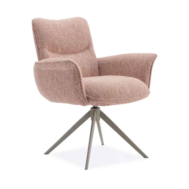 Armstoel Kaya (poot draai: beige) - Lodge Blossom