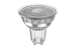 Set da 6 lampadine LED, GU10 faretto, trasparente, luce calda, 4.9W = 510 LM (equiv 60 W), 100°