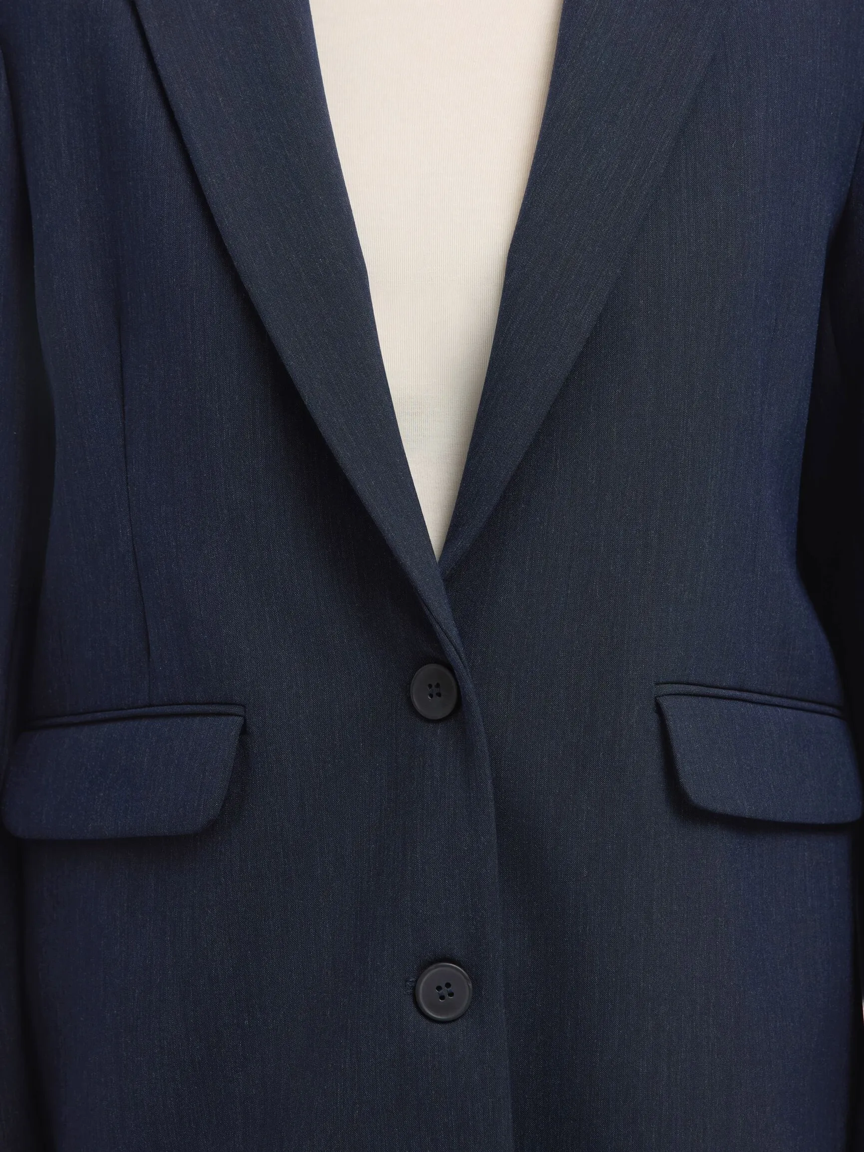 VISKOSEBLANDING OVERSIZED BLAZER