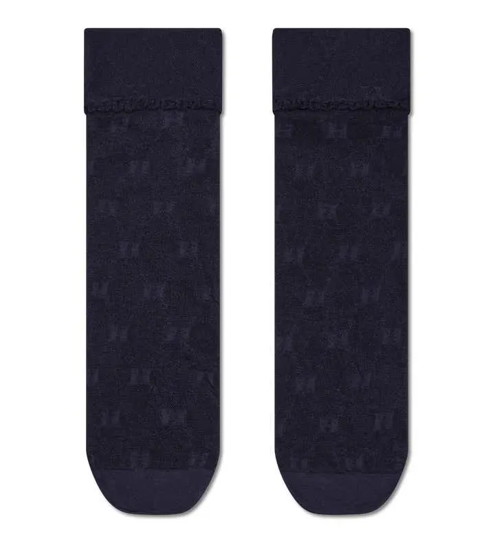 H Monogram Mini Crew Sock