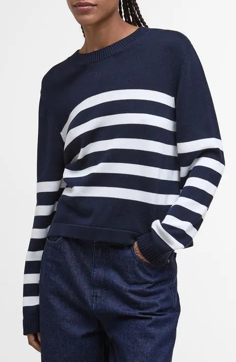 Stripe Cotton Blend Sweater