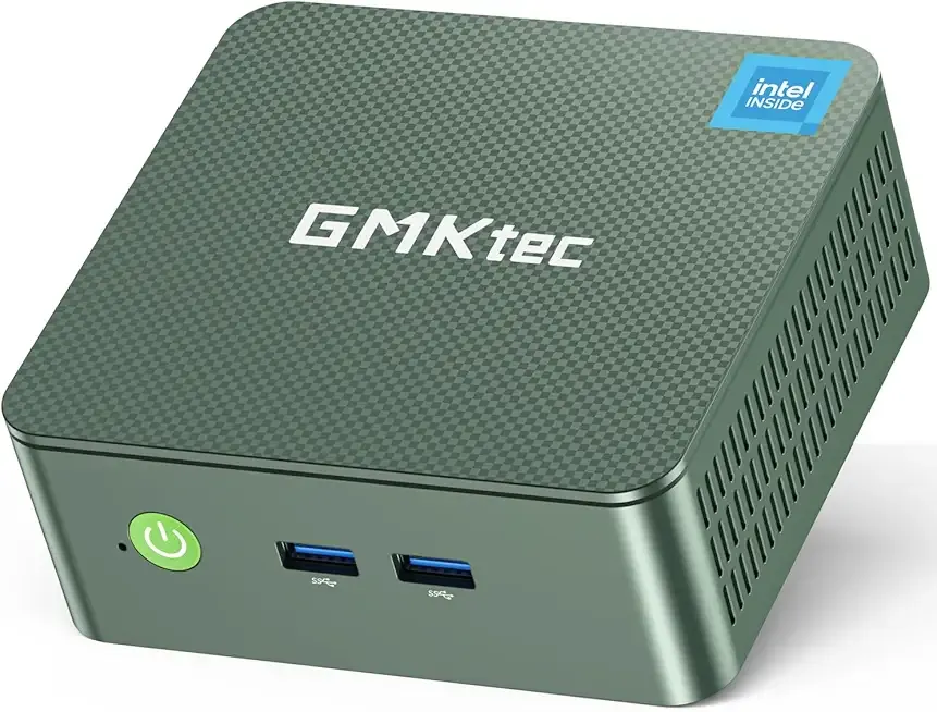 GMKtec Mini PC, Intel Twin Lake N150 (Upgraded N100), 16GB DDR4 RAM 512GB PCIe M.2 SSD, Desktop Computer 4K Dual HDMI/USB3.2/WiFi 6/BT5.2/2.5GbE RJ45 for Office, Business