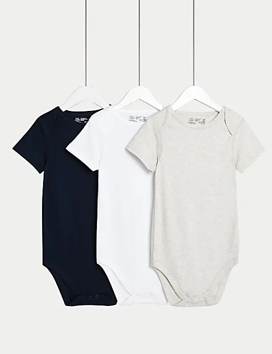 3 Pack Adaptive Pure Cotton Bodysuits (3-16 Yrs)
