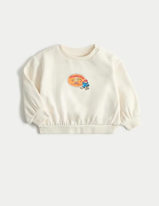 Sweater mit hohem Baumwollanteil und Paddington™-Motiv (0 M.–3 J.)