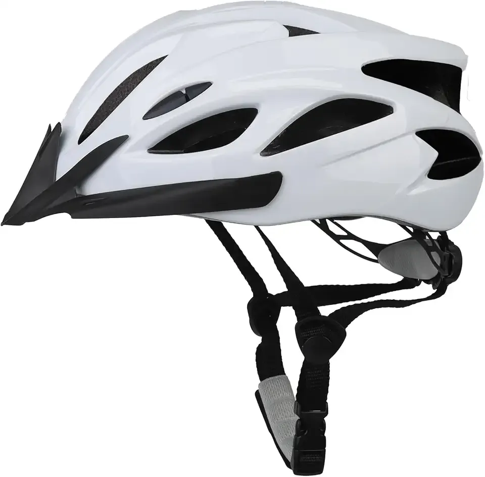 Adult Cycling Bike Helmet, Lightweight and Adjustable with Pads&Visor for Men and Women,Premium Quality Airflow Unisex Bicycle Helmet,Suggested Fit 58-61 cm