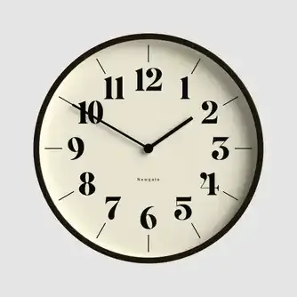 Newgate Mr Clarke Clock Dark Wood Hopscotch