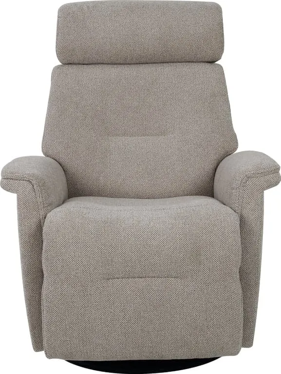Hjellegjerde Roma recliner m/varme Elektrisk, stoff Maldino Light Brown