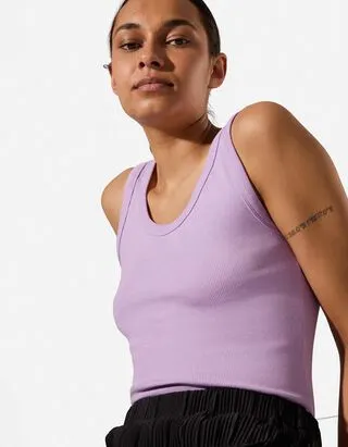 Top - A costine - Rosa chiaro
