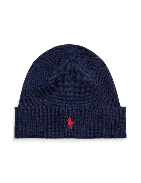 Signature Pony Wool Beanie Hunter Navy