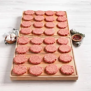 Rastelli's Antibiotic-Free 100% Grass-Fed Beef Burgers (32/4oz. Per Burger), 32 Total Count, 8 Lbs. Total