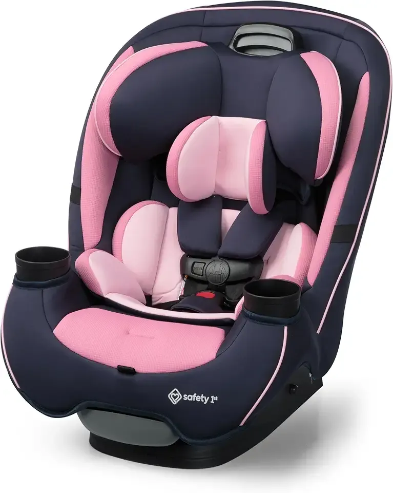 Safety 1st Grow and Go All-in-One Slim Convertible Car Seat, Rear Facing, 5-40 lbs, Forward Facing (30–65 lbs), High Back Booster Seat 40-100 pounds, Vineyard Girl
