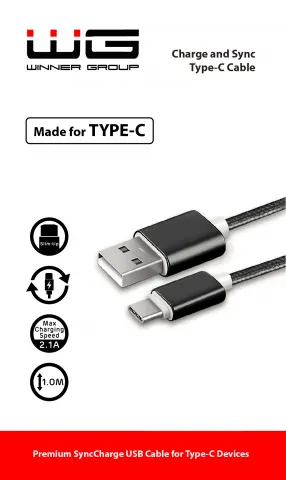 Datový kabel Type-C - USB-A černá