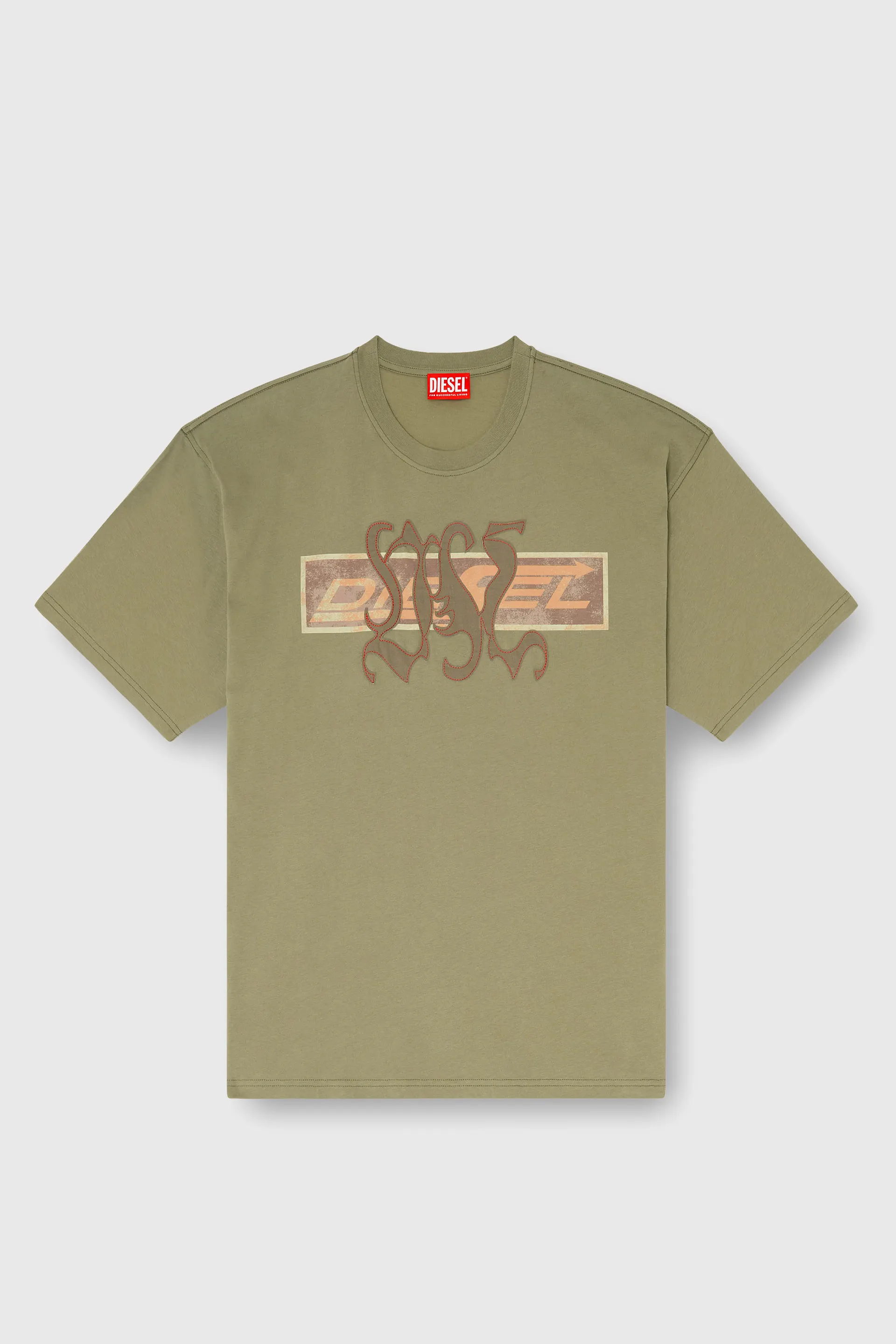T-shirt with graphic print and patches