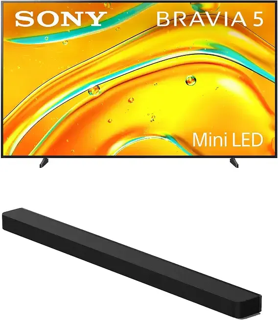 Sony K98XR50 98 Inch Bravia Mini LED 4K HDR Google TV with a HT-A9000 BRAVIA Theater Bar Soundbar (2025)