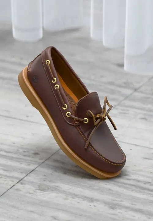 VIBRAM CRAFTED BOAT 1 EYE - Båtsko - medium brown