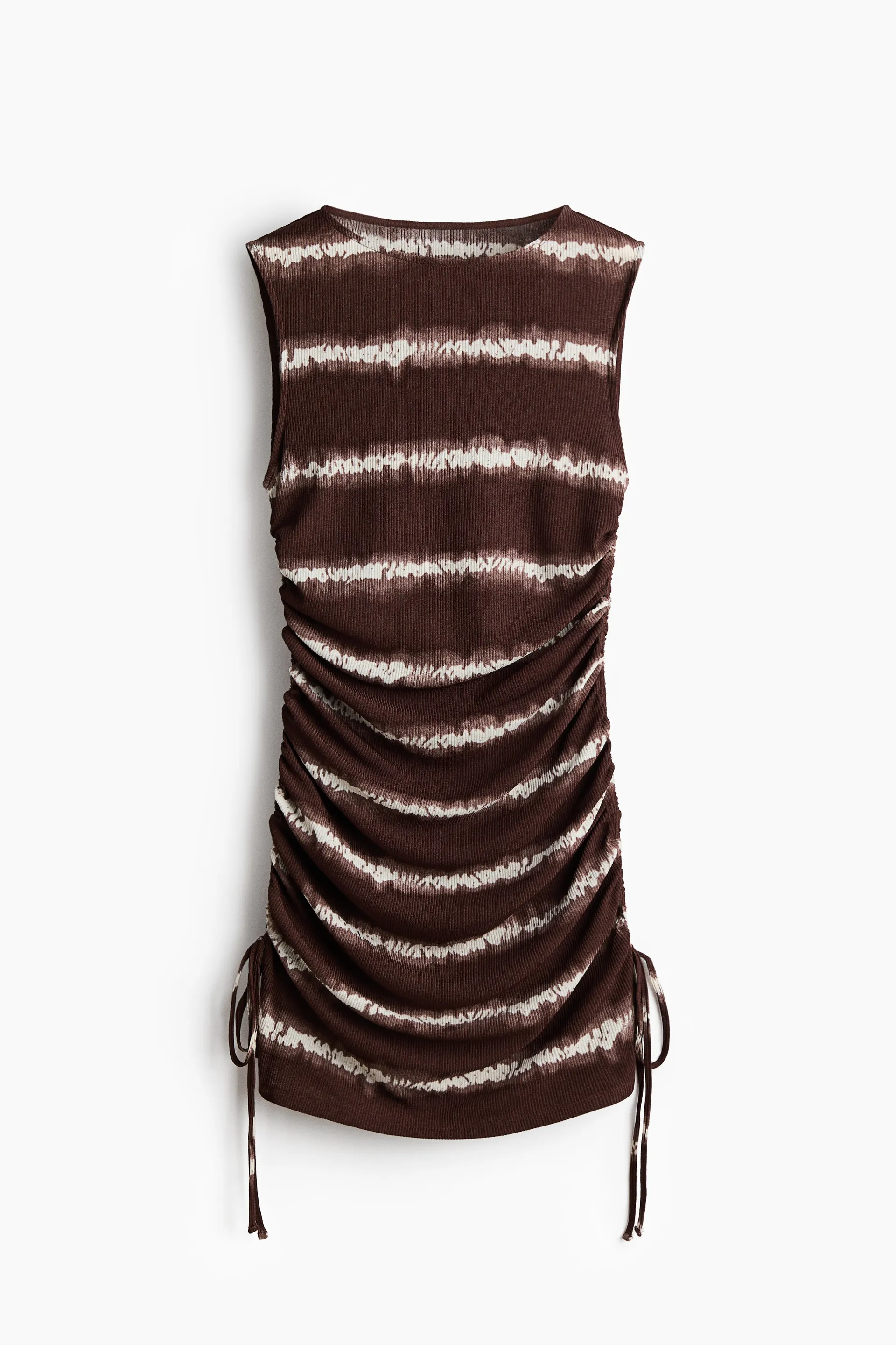 Vestido playero con cordones de ajuste