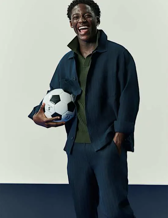 Overshirt mit hohem Leinenanteil
