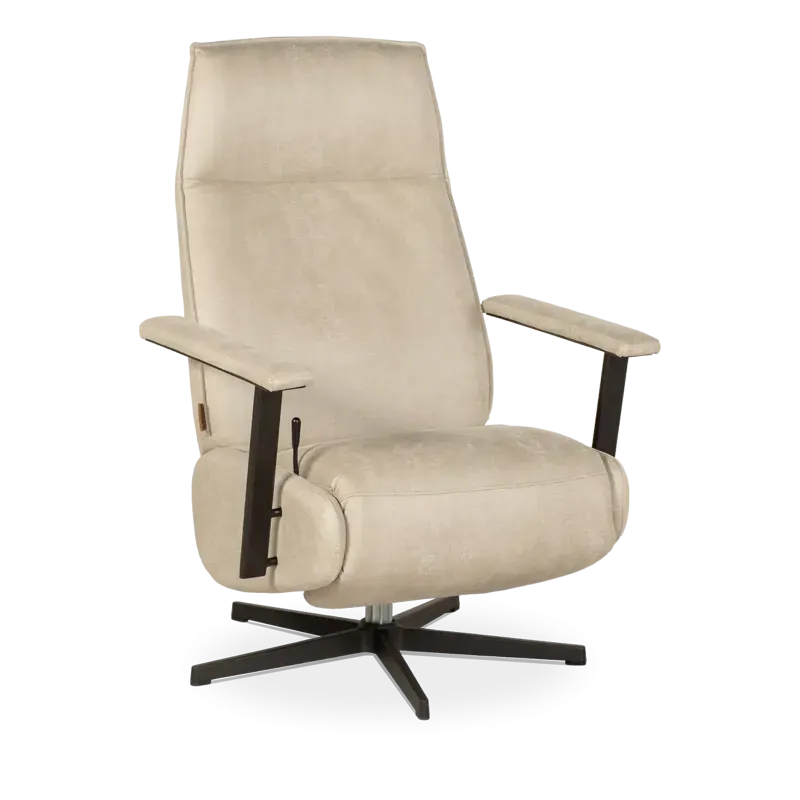 Relaxfauteuil VIllon - handmatig - microleder Oxx Shell - sale - OP=OP