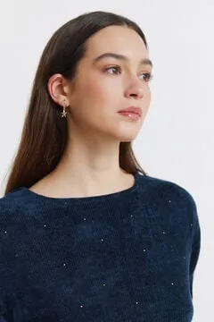 Camiseta chenilla tachas