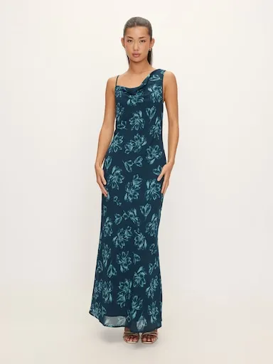Niah Asymmetric Neck Dress
