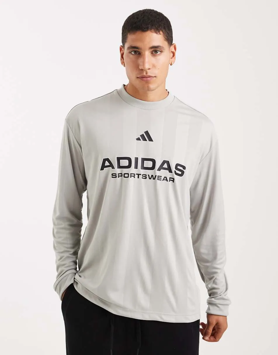 adidas Originals Tiro long sleeve jersey in grey