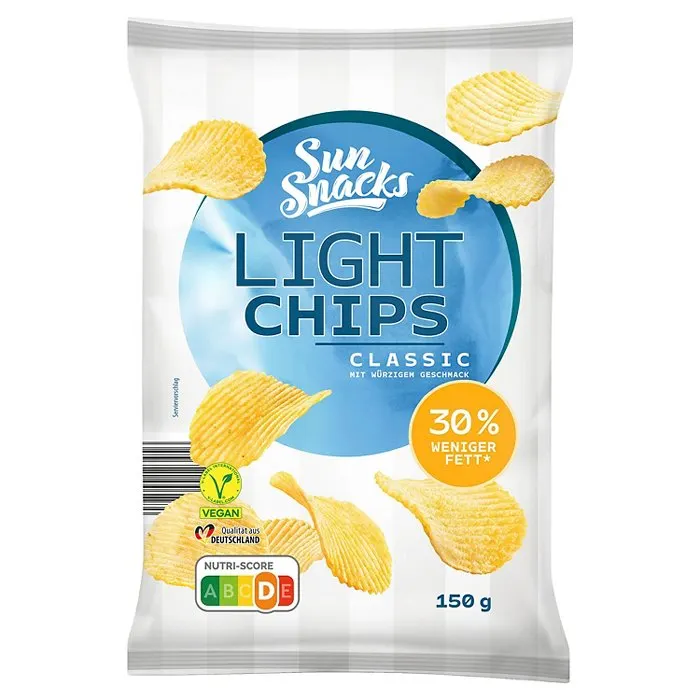 SUNSNACKS Light Chips 150 g, Classic