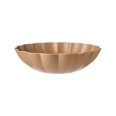 Scalloped Large Bowl - Mocha