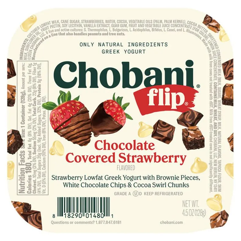 Chobani Flip Chocolate Covered Strawberry Greek Yogurt