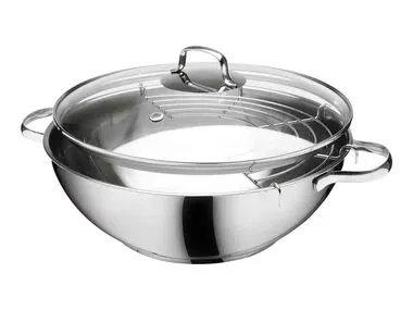 Wok de acero inoxidable 32 cm 5 L