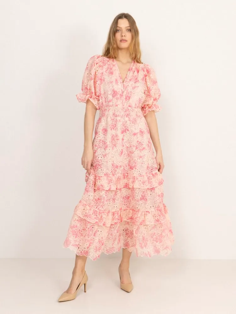 Nanni Floral Maxi Dress Pink Floral