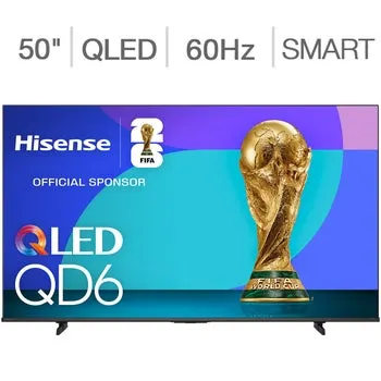 Hisense 50" Class - QD6 Series - 4K QLED Smart TV - Allstate 3-Year Protection Plan Bundle Included for 5 Years of Total Coverage*