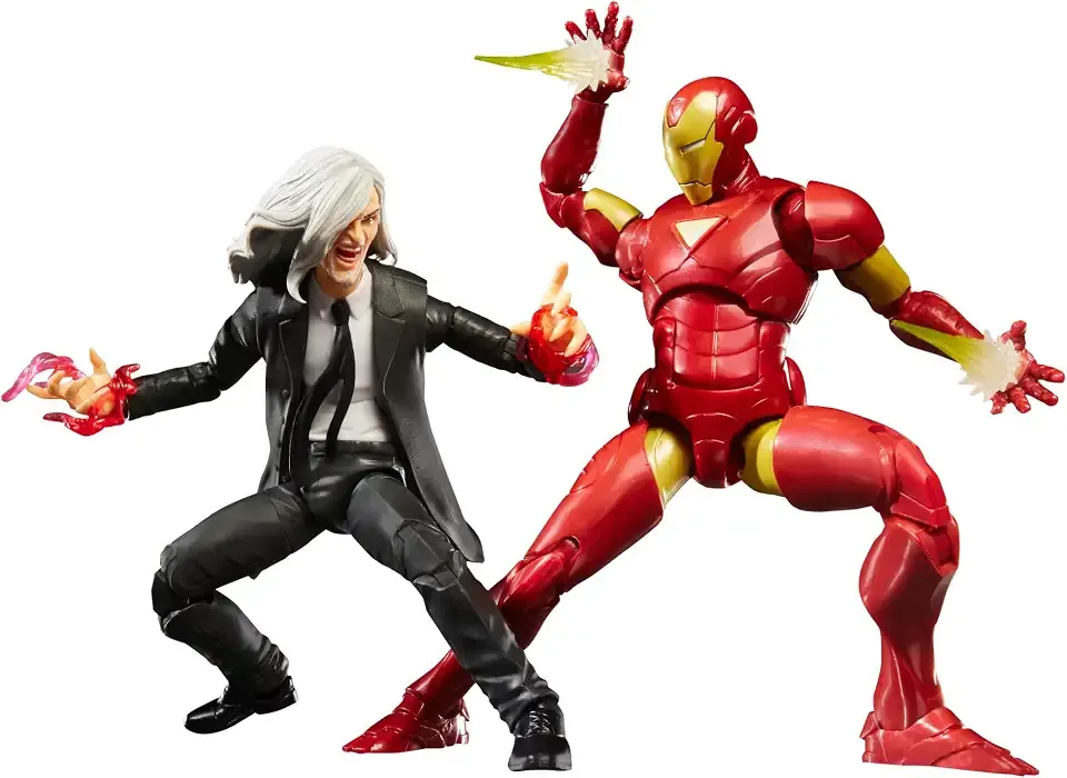 Marvel Legends Series Iron Man (Extremis) & Marvel’s Mandarin, Avengers Comics Collectible 6-Inch Action Figures (Amazon Exclusive)