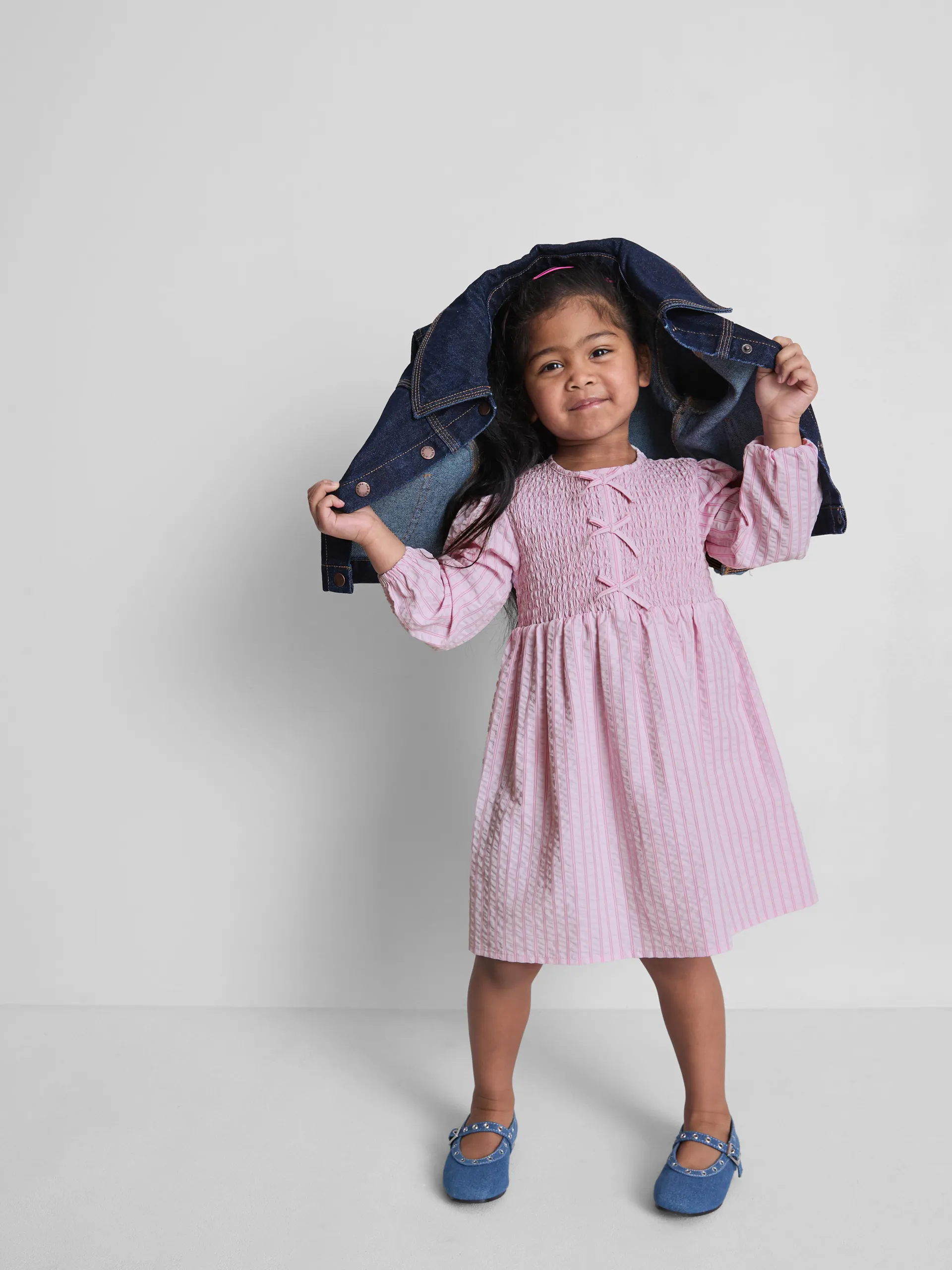 18 mois–8 ans | Robe en crêpe à nœud